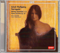 Cover Korngold Streichquartette & Klavierquintett
